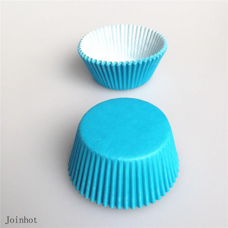 Promotion Free Shipping100 pcs/lot Pure Blue Cupcake Li