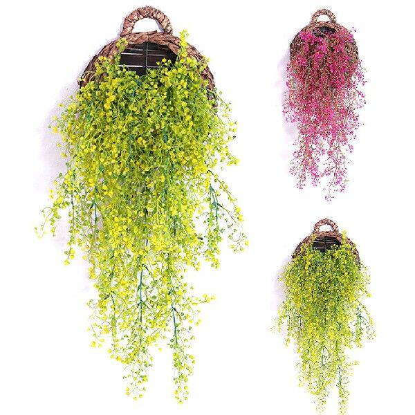 2Pc Artificial Hanging Vine Flower Vines Hanging Plant With