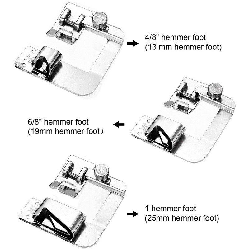 1PC 13/19/22mm Domestic Sewing Machine Foot Presser Foot Rol