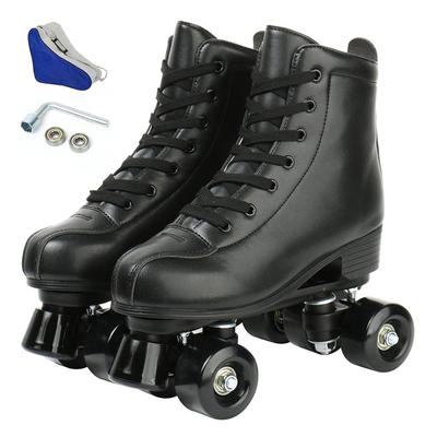 5 Colors Adult PU Leather Roller Skates Skating Shoes Slidin