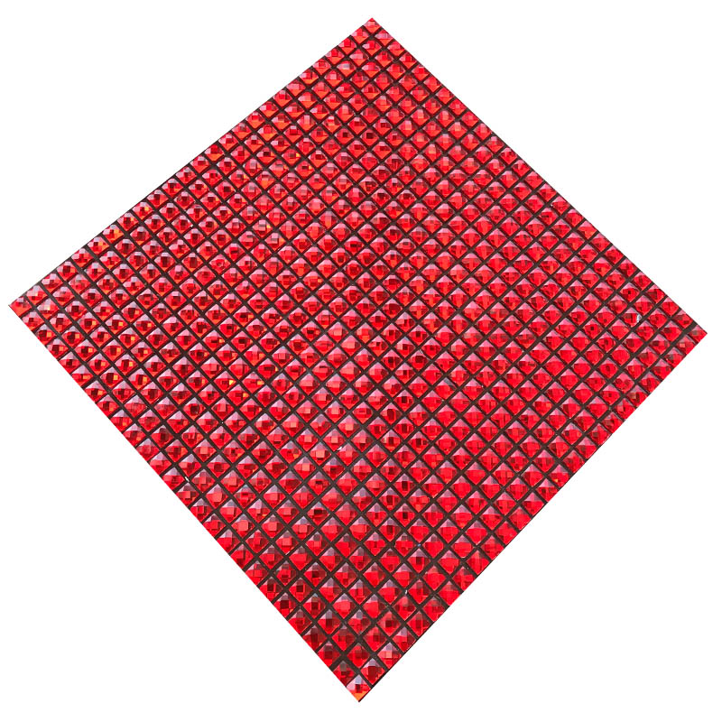 银镜面钻面13面水晶玻璃马赛克瓷砖卫生间墙贴影视背景墙背胶自粘