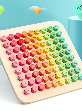 Montessori Mathematics 9x9 Multiplication Board Table Math T