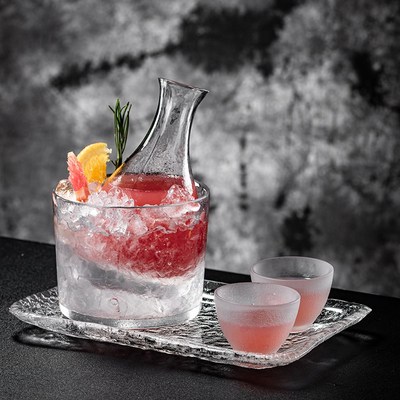 新品微醺果酒杯鸡尾酒杯组合套装清酒壶小酒馆冰酒壶温酒器氛围感