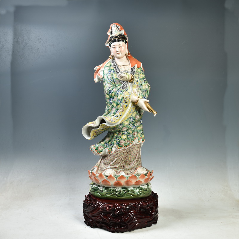 实木雕海浪纹圆形底座奇石底座可挖槽 花瓶鱼缸盆景石头底座托架