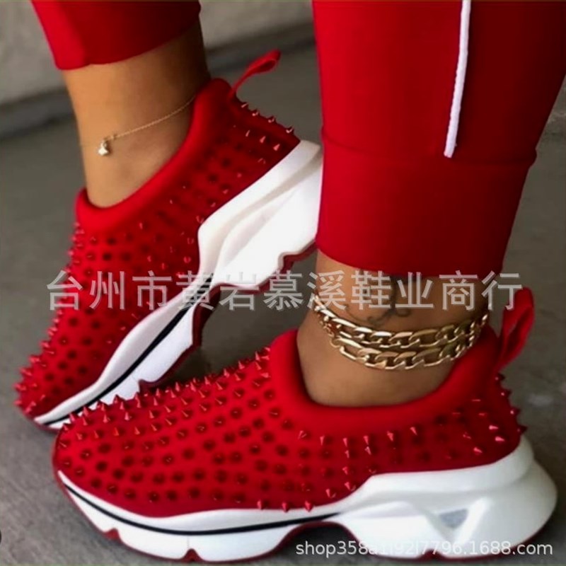 womens plus size thi sole sneakers with rivets daddy