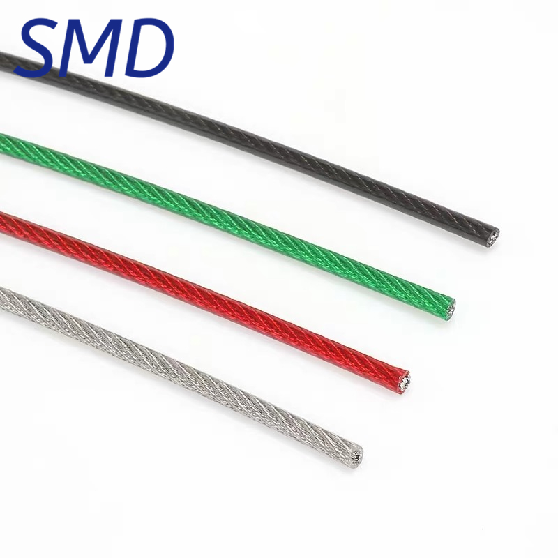 钢丝绳304不锈钢包塑 葡萄架钢丝 晾衣绳包胶大棚线拉线包皮跳绳