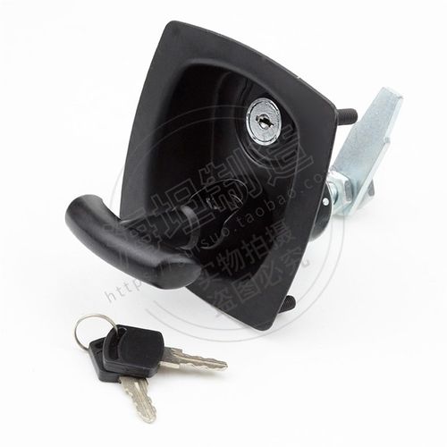 MS858C压缩型锁工业柜锁黑色迫紧面板工程车汽车门方锁机罩T型锁