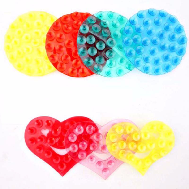 10pcs/lot New Lovely Strong Double Side Vacuum Sucker Magic