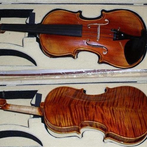 4/4小提琴  中档小提琴 天然虎纹 手工制作 性价比超高