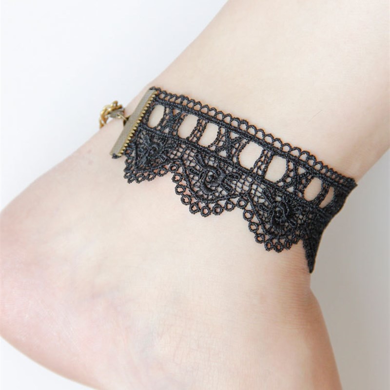Retro old l anklet womens fashion temperament simple access
