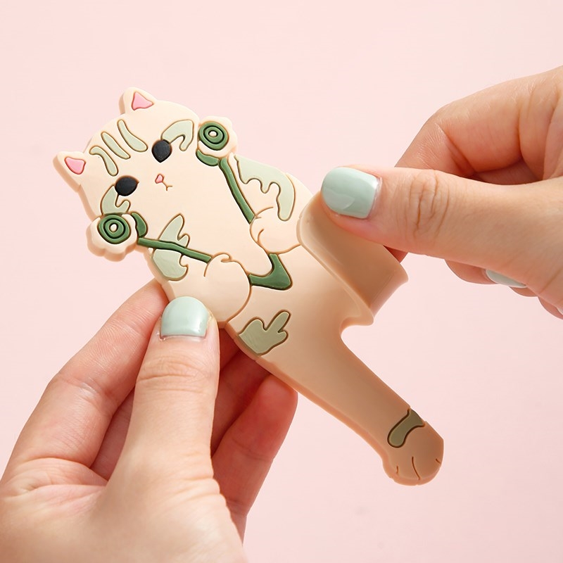 免打孔冰箱黏贴磁吸贴挂钩可爱卡通创意款黏鈎强力无痕抹布挂钩j