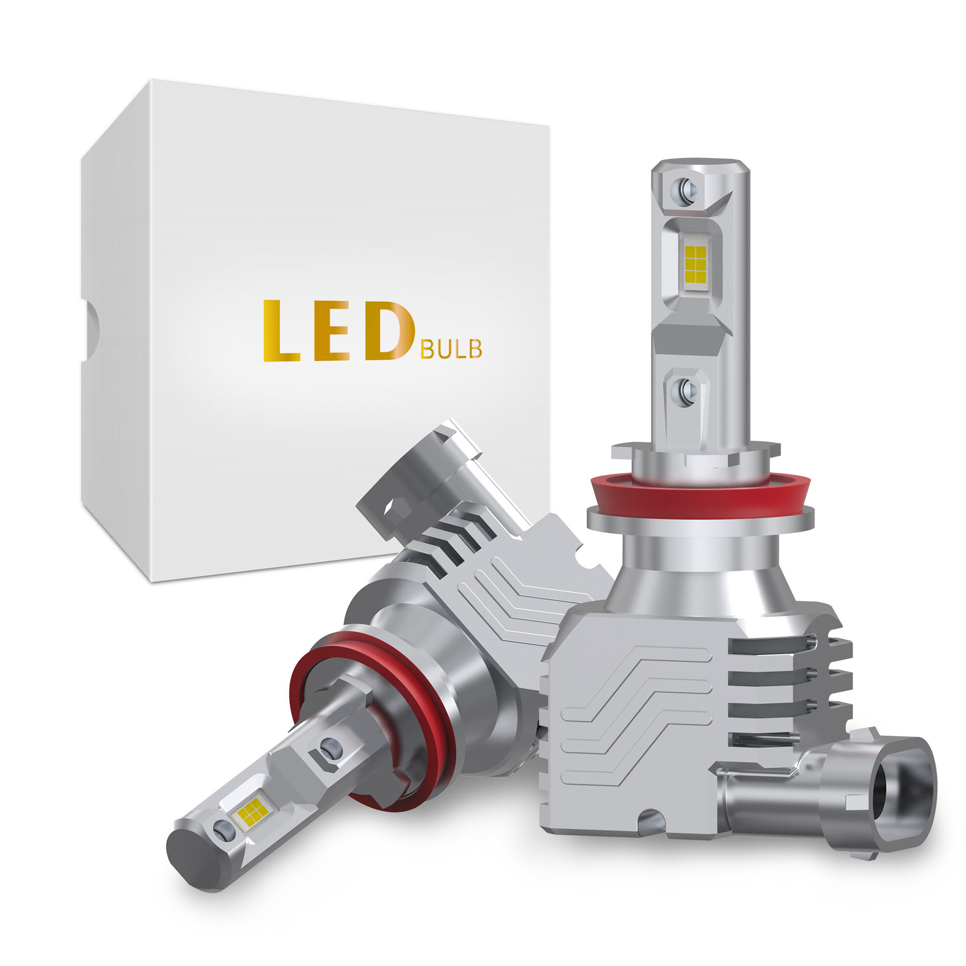 LED大灯 前大灯lLED车灯一体带风扇 LED汽车灯 雾灯H8  H11  H16