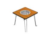 家用叠烤桌围炉煮茶小烤炉便携折烧烤烧炉木烤肉野外庭院XR 017炭