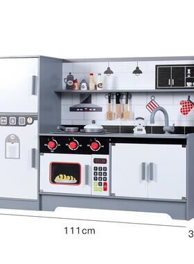 质具体过验店做饭木制仿真声光厨具儿65750童家木家玩厨房玩具套