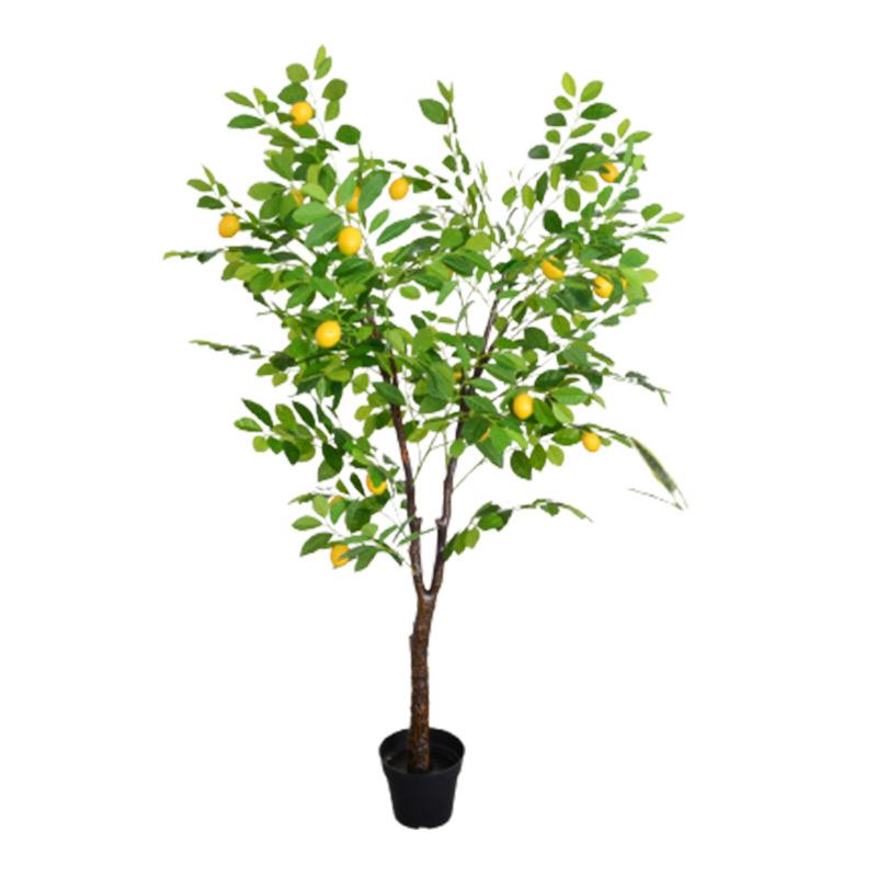 仿真树植檬北欧风柠檬树清新家居摆件柠商场橱窗人造景观装饰柠绿