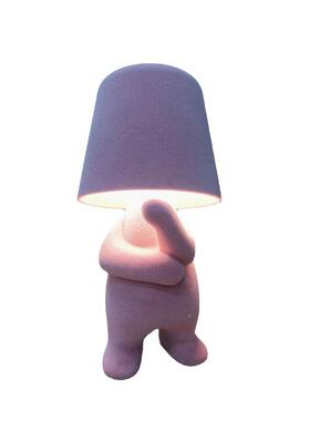 思考者植绒台灯卧室树脂充电小夜灯in摆65494件可调光轻饰奢氛s装