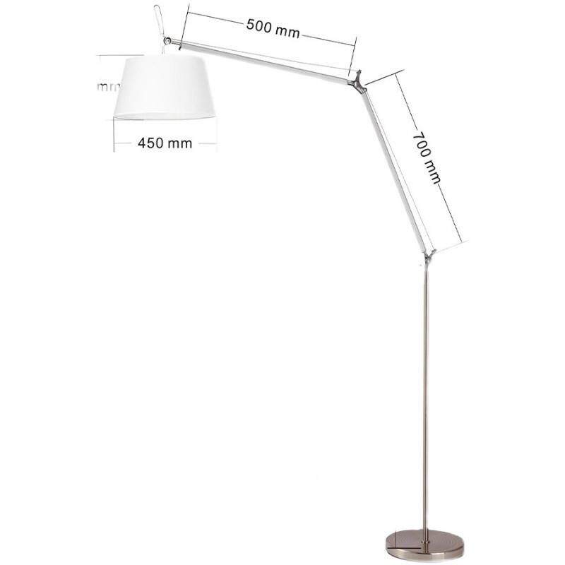 臂落地灯可调节i设计工作537台灯n鱼s博主网红北欧摇中古沙发钓灯