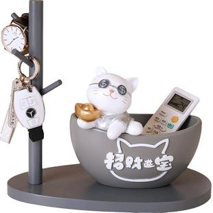 招财猫钥收纳玄关匙摆件入户门居口客迁ERM厅家居装饰品搬家乔新