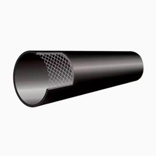 钢丝网骨供架复PE合管电熔管件黑色塑聚料乙烯复合管水管厂家