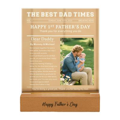 卖热创意父L756亲节日信件亚克力ED小日夜灯Etsy照片生礼物摆件