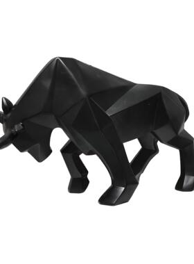 现客代北欧何树脂牛摆斗件厅餐厅KRE0410B玄关装几饰品ins动物系