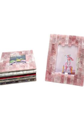 热水销新品天晶然粉水相挂框摆件玛PGJJ-008瑙晶宝玉石相框墙摆台