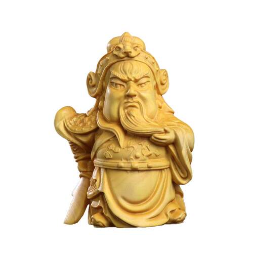 黄杨雕中式家BDB居茶桌木质Q版关三国人物木刘备羽张飞义桃园结车