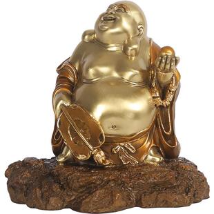 铜欣摆祥黄铜福满布袋尊佛像家居供品奉弥勒佛财像办公室神工TXXB