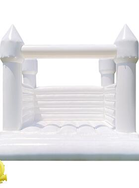 爱户凌4634乐外白色婚礼充气城堡儿家用小型跳床生日派对游蹦童床
