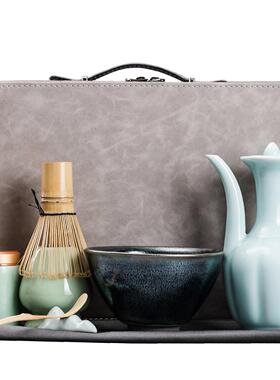 宋代点dat066茶茶器具套装抹茶茶筅点径建盏粉全茶套具百本立