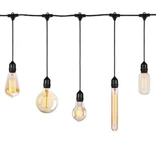 户外防水灯串插电led灯露ZFD花营灯串庭院园饰氛装围串灯钨L丝灯