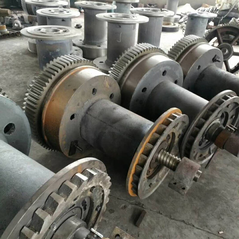 6T8T10吨卷扬机卷扬筒卷筒总成批量生产厂家起重机工程起重机配件