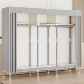 布衣柜卧室家用出租房用牛津布套加厚简易组装 全钢架结构衣橱收纳