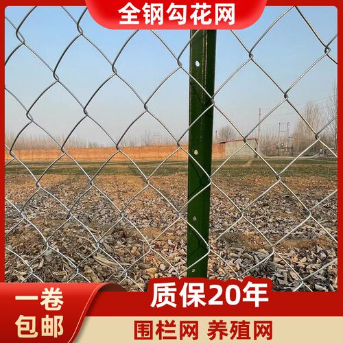 热镀锌铁丝网养狗护栏钢丝网围栏养殖鸡鸭牛羊隔离网防护网勾花网