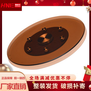 餐桌转盘钢化玻璃家用圆桌转盘饭店可旋转圆盘茶色辅助轮转盘转台