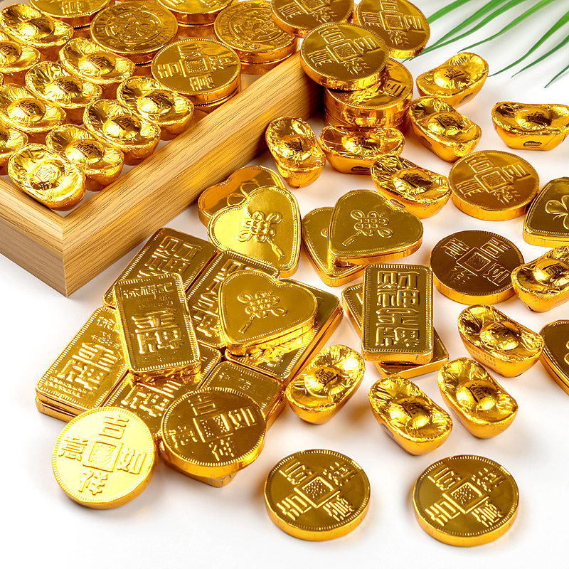 雀巢金币 金元宝巧克力婚庆喜糖果年货零食（代可可脂）