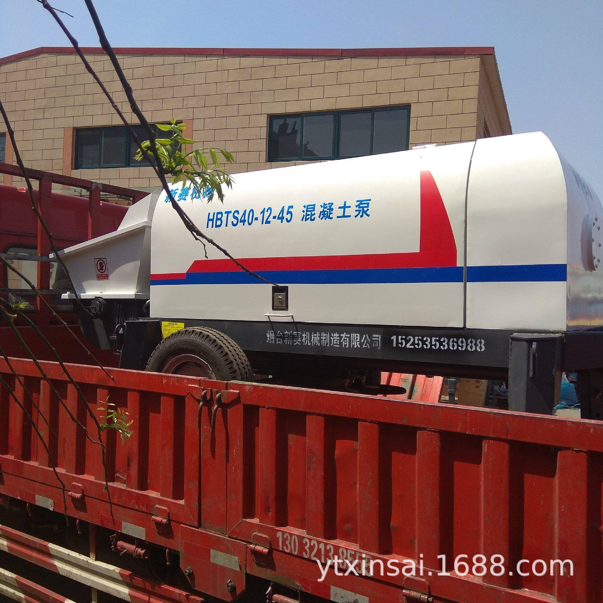 地泵HBTS40E混凝土泵地泵管卡胶圈拖泵管道烟台新赛混凝土机械