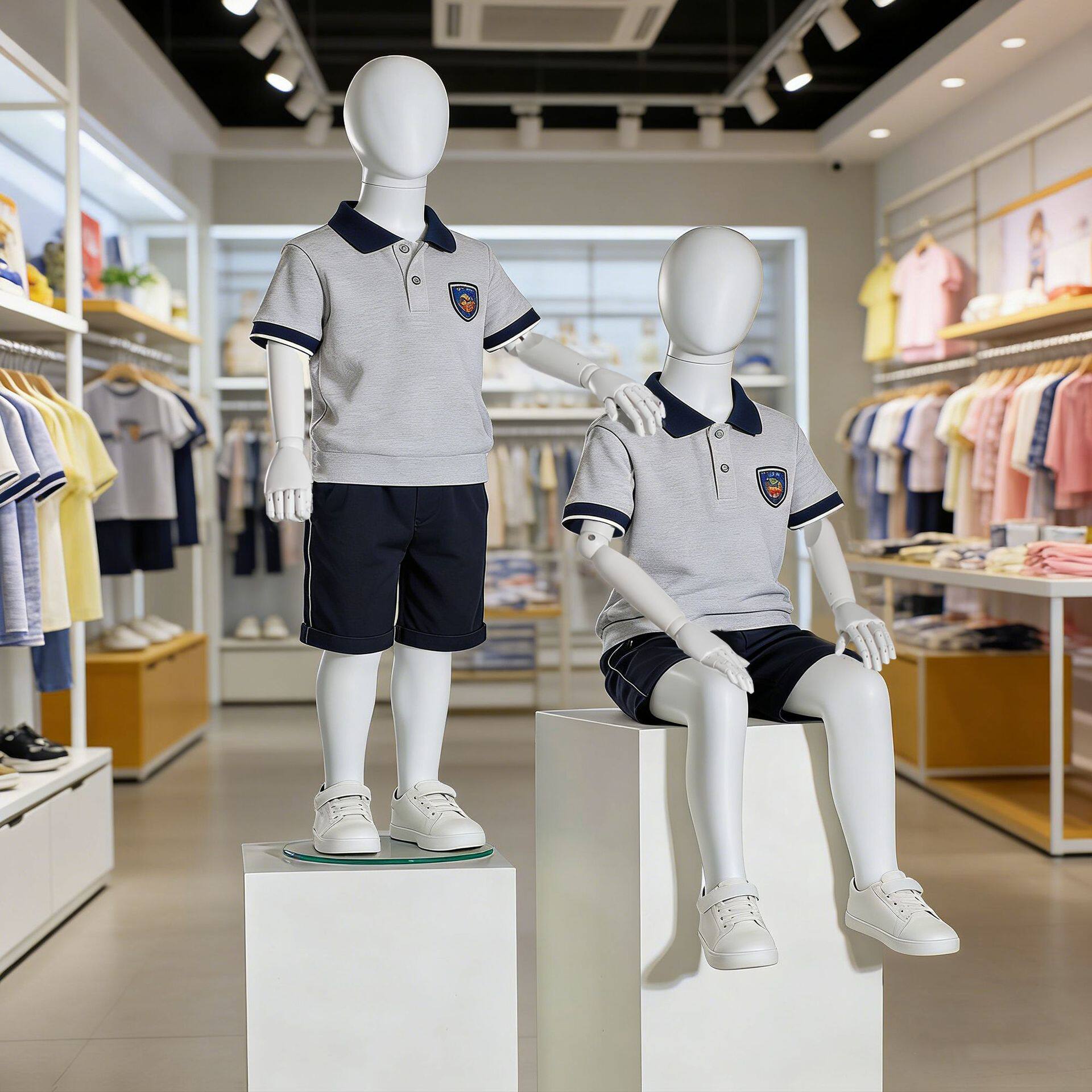 儿童模特展示架全身人台童装店专用小孩小童假人服装拍摄道具模特