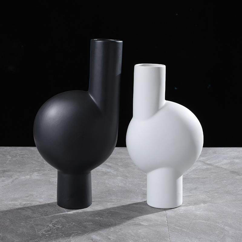 创意简约小口陶瓷花瓶插花桌面摆件北欧现代样板间软装工艺品花器,纺织面料/辅料/配套,纺织机械配件,淘宝优惠券,粉丝福利购,淘宝优惠卷