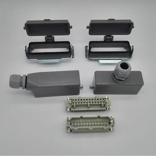 重载连接器矩形连接器热流道模具航空插头HDC-HE-024