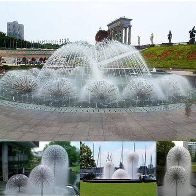 蒲公英音乐喷泉水景工新品人气个性化跑泉跳跳泉水秀方案设计施工