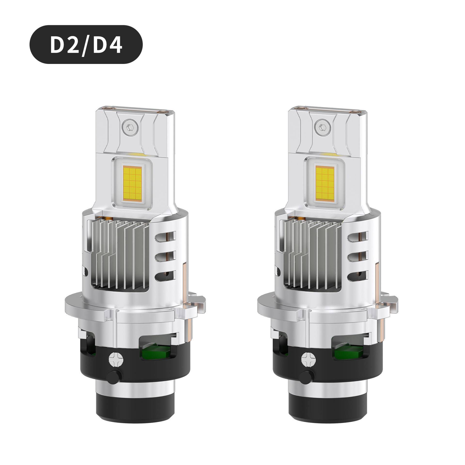 D系列双铜管高亮led汽车大灯D2D4直插1:1无损替换原车氙气灯