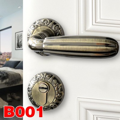 厂家直销房门锁分体锁具 卧室门锁室内门锁欧式青古铜门锁木门锁