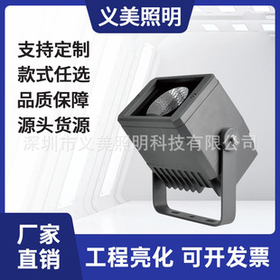 15W30W50W户外防水LED一束光聚光投光灯户外亮化方形聚光投射灯
