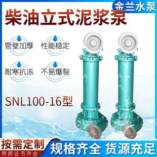 柴油立式泥浆泵SNL-100-16柴油机吸沙泵单级管道污泥清淤泵自吸泵