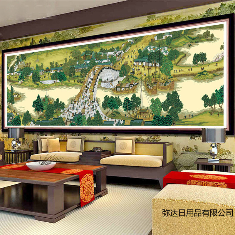 清明上河图十字绣2025新款全景满绣手工线绣客厅风景2米3米自己绣