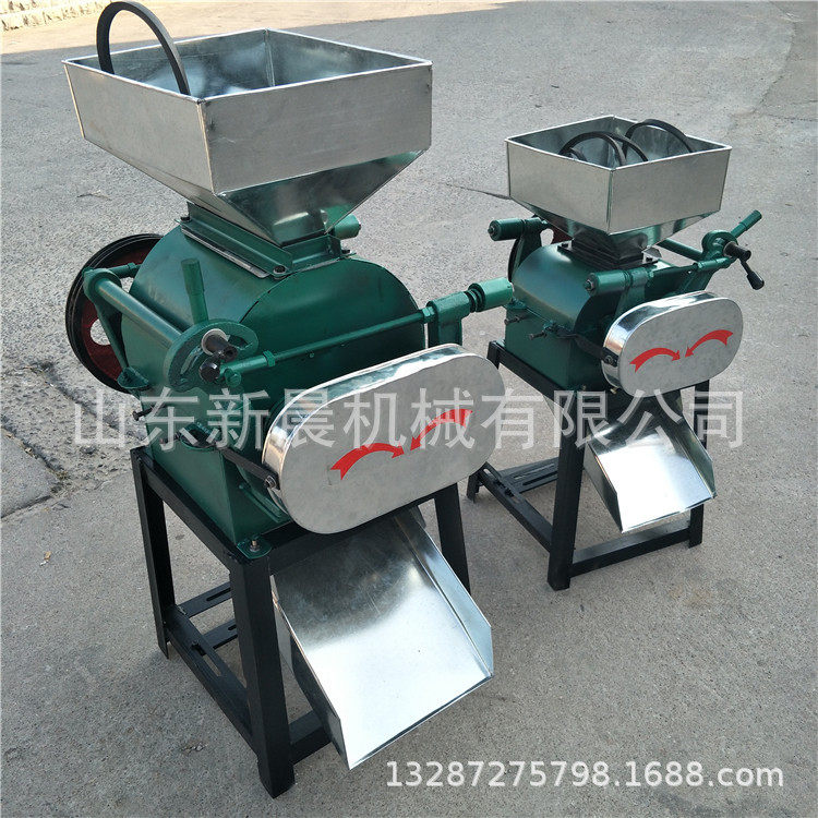 酿酒用玉米破碎机 拉丝对辊黄豆挤扁机35型高梁破碎机