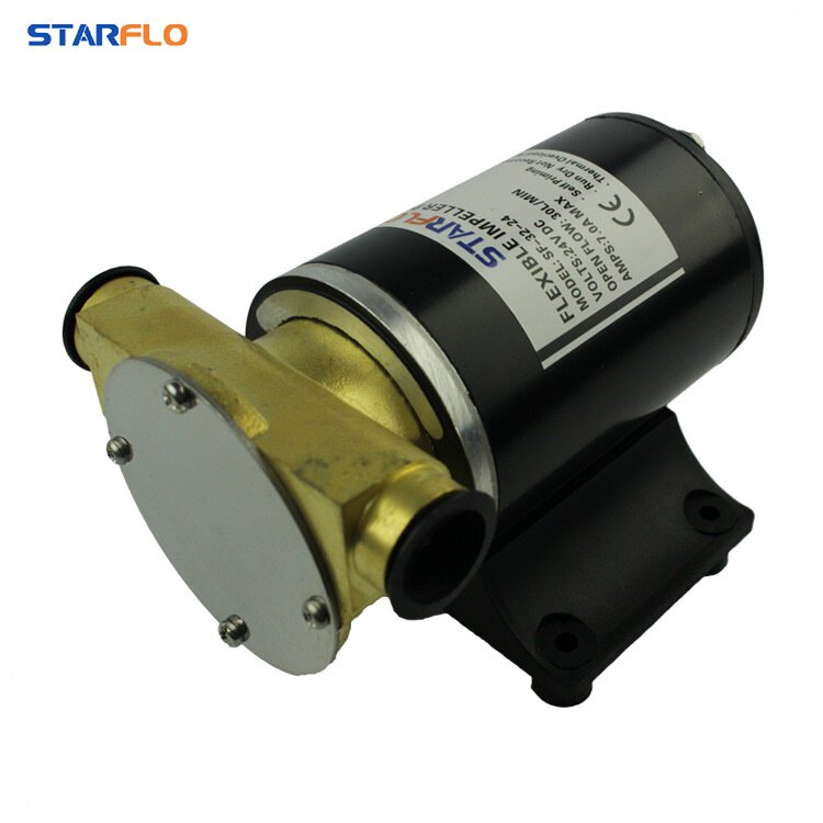 达福乐12V/24V船舶游艇甲板机动冷却冲洗叶轮离心微型自吸舱底泵