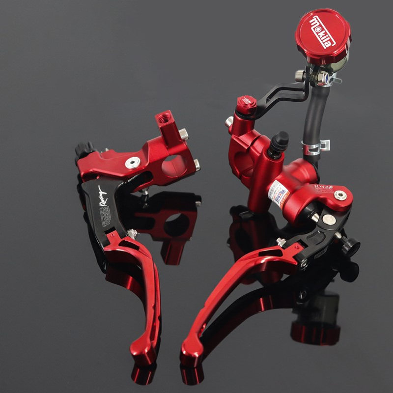 MOKILA制动泵摩托车电动车电摩改装刹车上泵直推配离合拉杆套装