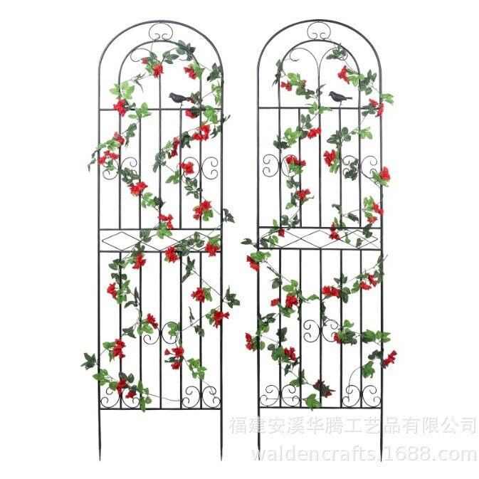 金属花园格子架户外攀岩植物花架玫瑰藤黄瓜蔬菜花卉支撑多功能架